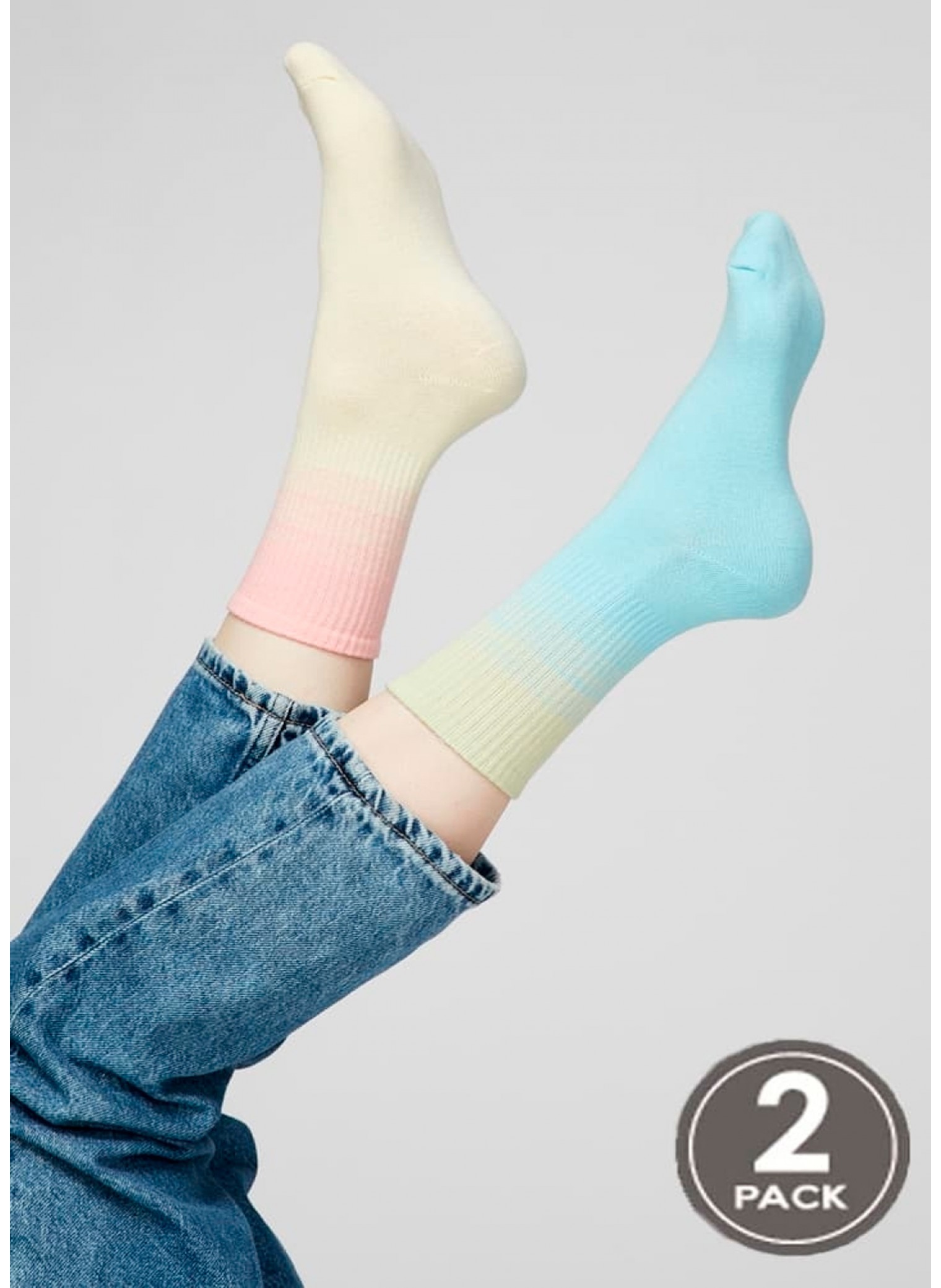 Шкарпетки G06 жовтий/блакитний
